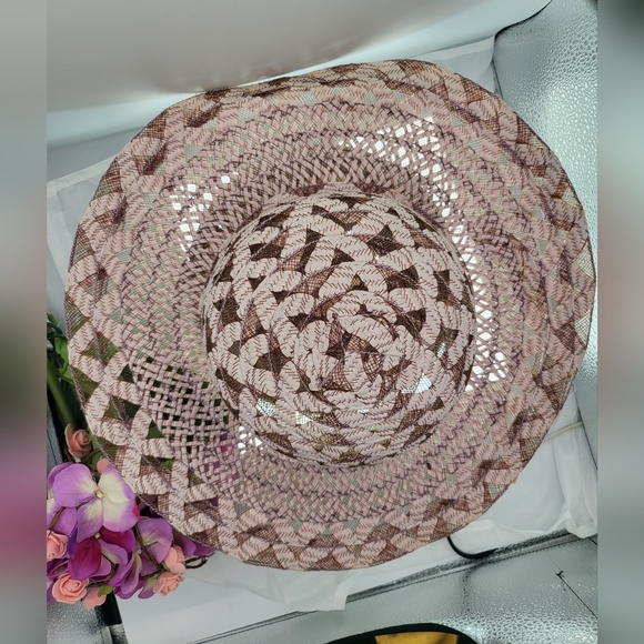 Donna Mixie Pink-Brown Sun Hat - Picture 3 of 5